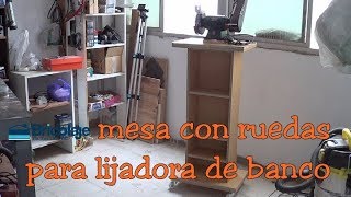 Cómo hacer MESA CASERA para la ESMERILADORA y LIJADORA de banco 👍😜 [upl. by Enaols511]