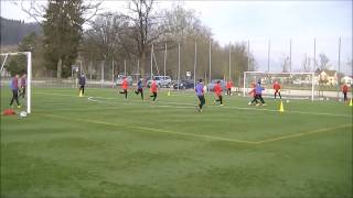 Fußballtraining Handlungsschnelligkeit und Umschaltverhalten [upl. by Towroy985]