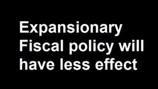 Expansionary Fiscal policy will have less effect [upl. by Hazel]