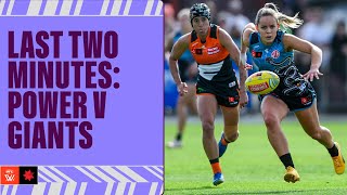 Last Two Minutes Yartapuulti v GWS Giants  Week 10 2024  AFLW [upl. by Aiyotal]