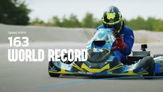 WORLDS FASTEST Commercial Electric GoKart  TOP SPEED RECORD 163 kmh  101 MPH [upl. by Grath500]