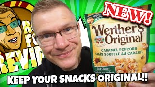 NEW WERTHERS ORIGINAL CARAMEL POPCORN SEED CLUSTERS TASTE amp REVIEW [upl. by Dnomyad746]