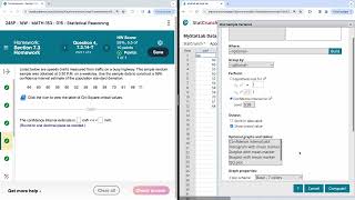 Section 7 3 Estimating a Population Standard Deviation or Variance Q4 7 3 14 T [upl. by Annasoh444]