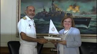 Italian Navys Aircraft Carrier CAVOUR and Frigate ALPINO visit Pakistan [upl. by Hernandez]