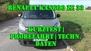 Renault Kangoo ZE 33  Elektro Kleintransporter im Test [upl. by Mirelle]