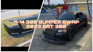 1114 CHRYSLER 300 SRT FRONT BUMPER SWAP ‼️ “ EASY INSTALL “ [upl. by Aelgna]