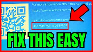 How To Fix ACPI BIOS Error On Windows 11 FULL GUIDE 2024 [upl. by Nunciata]