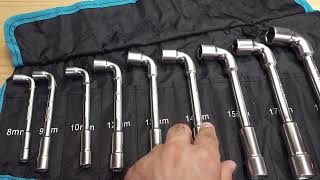 DuraTech LShaped 90 Degree Pipe Wrench Set  Metric [upl. by Chenay]