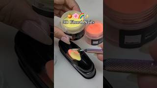 Creating 3D Floral Nails With Dip Powder naildesign dipnails dippowder dippowdernails nail [upl. by Gnirol]