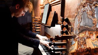 FANFARE  Paul Fey plays the Organ in SANTANYI Spain using the SPANISH TRUMPETS  Jordi Bosch [upl. by Norda998]