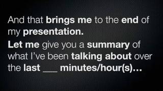 How to easily summarize your presentation [upl. by Farrow]