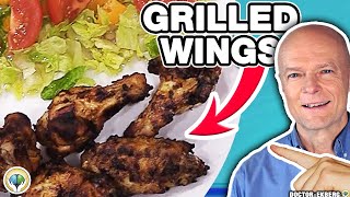 Grilled Chicken Wings Recipe Keto Paleo Low Carb Gluten Free And Dairy Free [upl. by Iniretake]