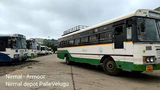 TSRTC Buses at Nirmal bus station  Nirmal  Hyderabad [upl. by Tai619]