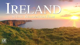 IRELAND 4K Scenic Relaxation Film  🇮🇪 Irish Drone Video  Físeán Drone 4K na hÉireann [upl. by Anitrak]