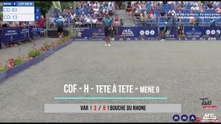 CDF  têteàtête Hommes  Objat  32ième  Var VS Bouche du Rhone  27072024 [upl. by Watkin]