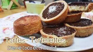 Tartelettes a la Creme Coco et Chocolat [upl. by Aveline785]