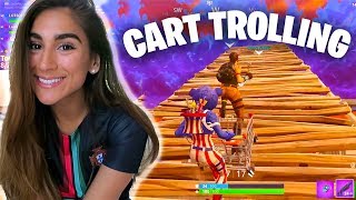 FORTNITE SHOPPING CART TROLLING WSUBS  LotsOfBunnies [upl. by Dehnel]