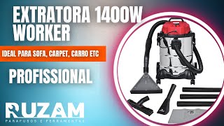 Extratora de Sofá Tapete Carro 25L 1400w Worker Profissional [upl. by Jacobson290]