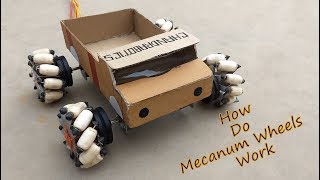 How Do Mecanum Wheels Work Full Demonstration with homemade robo technology diy [upl. by Ennahgiel]