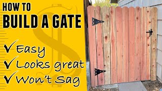 How to Build a Wood Fence Gate Step By Step [upl. by Herb]