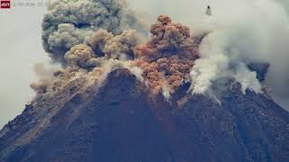 Oct 2 2024 Large Eruption Produces Multicolored Pyroclastic Flow at Santa Maria Volcano Guatemala [upl. by Rhoades]