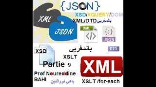 XMLDTDXSDXSLTJSON DOMXPATHXQUERYبالمغربى  Partie 9 XSLT [upl. by Ymmot790]