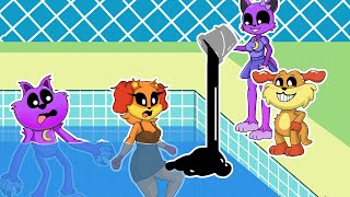 OMGWhats going on at CatNap s swimming pool  SMILING CRITTERS amp Poppy Playtime 3 Animation [upl. by Dash833]