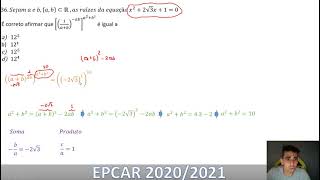 Questão 36 EPCAR 2020 2021 [upl. by Leonora]