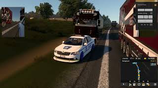 TruckersMP Admin  Duisburg Calais Yolu Devriye [upl. by Don385]