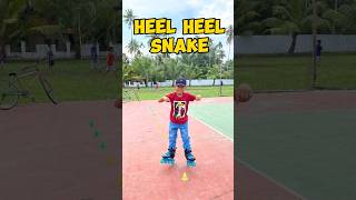 INLINE SKATE TRICKS  HEEL HEEL SNAKE‼️ [upl. by Ollayos]