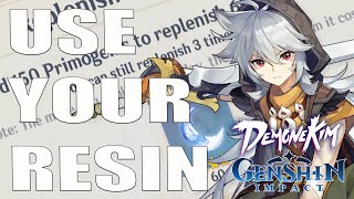 Beginner Guide To Using Resin  Genshin Impact [upl. by Anwad]