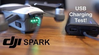 DJI Spark Charging With External USB Battery [upl. by Schertz]