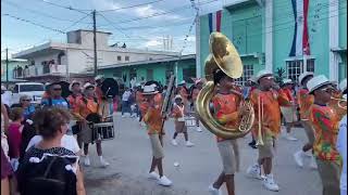 ccc marching band corozal carnival 2024 sei sei bei [upl. by Elicul]