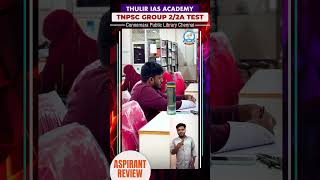 TNPSC Group 22A Free Test at Connemara Public Library Chennai  Aspirant Review [upl. by Suhpoelc]