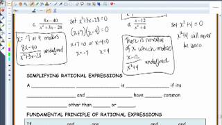 Rational Expressions and Their Simplification 7 1 [upl. by Ttayw]