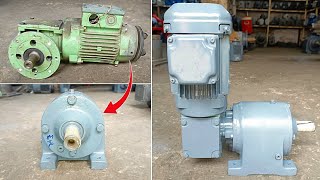 Building a Sew Eurodrive Slow RPM Gear Motor with Dual Gears [upl. by Yajnas481]