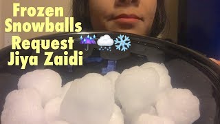 Refrozen Powdery Snowballs Request ASMR ❄️❤️💯 [upl. by Dar]