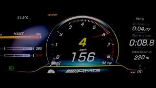 2019 Mercedes c43 amg 390 HP Acceleration 0100kmh [upl. by Moffit12]