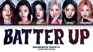 Vietsub  Batter Up  BABYMONSTER Color Coded Lyrics [upl. by Amund]