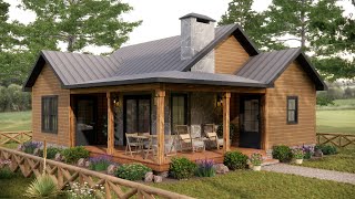 29x32 9x10m Simple and Elegant Country House  Cozy Small House Design [upl. by Debo]