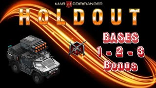 War Commander Holdout event Base 123ampBonus Free Repair [upl. by Airtina]