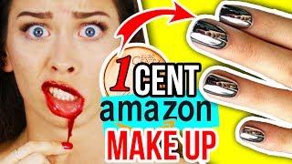 IRRE 1 CENT AMAZON BEAUTY PRODUKTE im LIVE TEST 😱😍 MAKE UP HAUL [upl. by Feingold690]