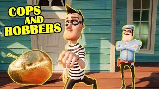 COPS AND ROBBERS HELLO NEIGHBOR  Hello Neighbor Mod [upl. by Carnay]