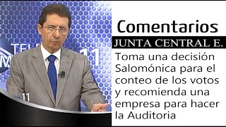 JCE TOMA DECISIÓN SALOMÓNICA PARA EL CONTEO DE LOS VOTOS  Y RECOMIENDA EMPRESA PARA AUDITORIA [upl. by Ellimac]