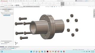 Solidwork Tutorial for Mechanical Engineering  Frange Coupling [upl. by Medor]