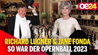 Richard Lugner amp Jane Fonda resümieren den Opernball 2023 [upl. by Mildred]