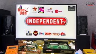 Independent Tv set Top Box DD Free Dish and Solid 6363 Ecolink Software Upgrade हिंदी [upl. by Llewej]