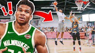 PLAYING BASKETBALL WITH NBA MVP GIANNIS ANTETOKOUNMPO [upl. by Aienahs]