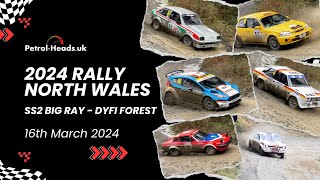 Rally North Wales 2024  SS2  Big Ray  Dyfi Forest  Pure Sound [upl. by Matronna]