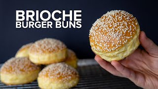 How to make Brioche Burger Buns BY HAND [upl. by Pollie]